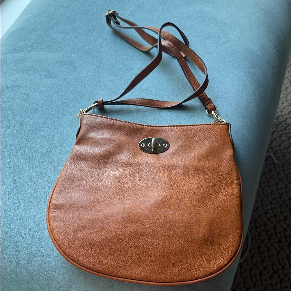 Brown Leather Crossbody Bag